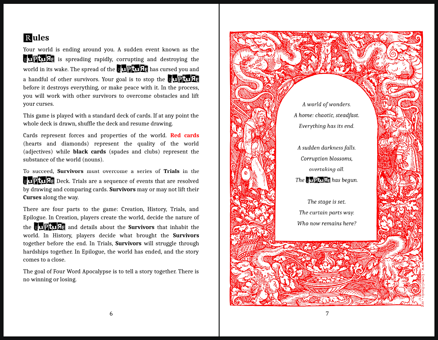 Four Word Apocalypse [Draft] by Stories for New Worlds
