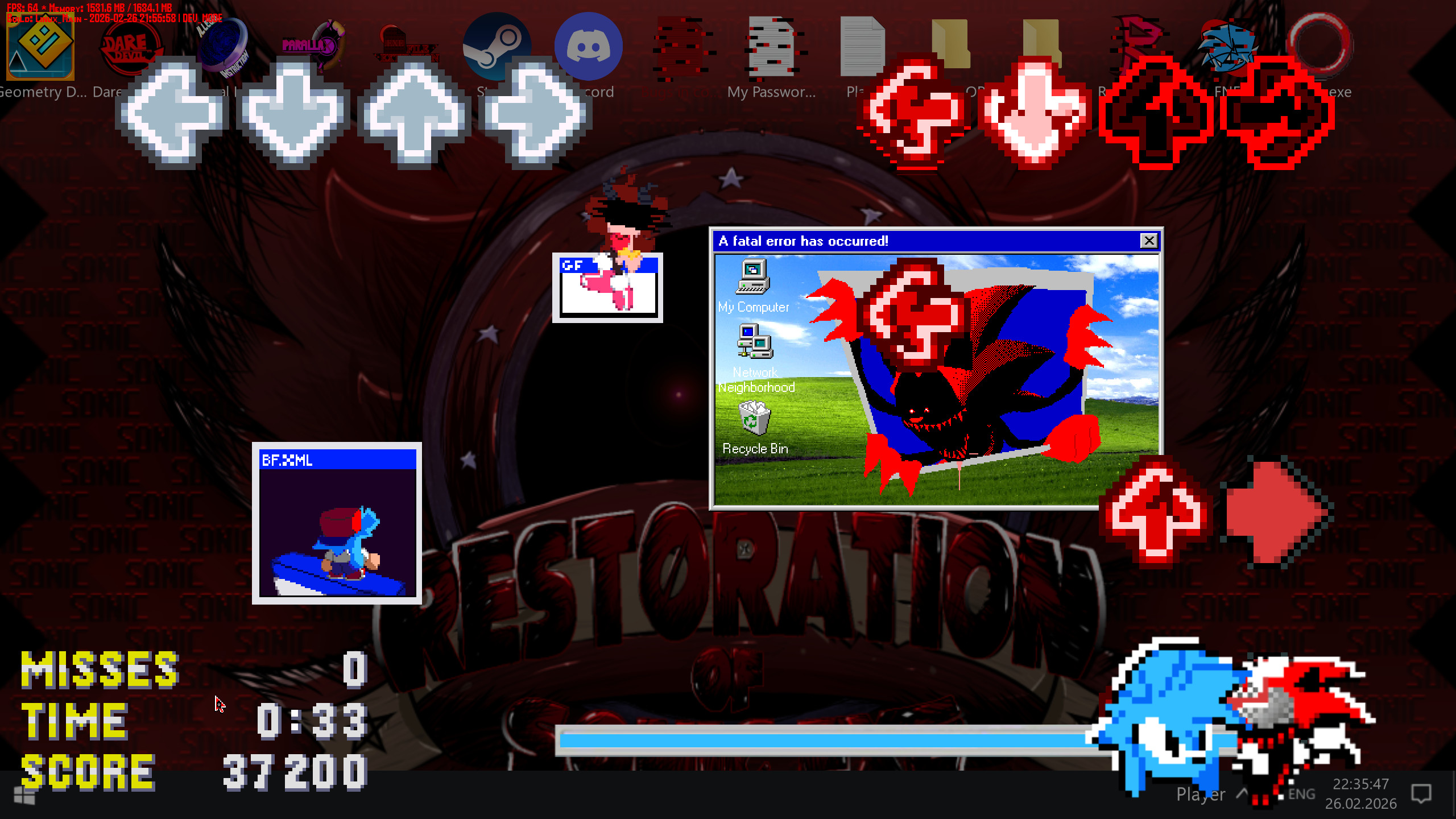 Screenshot 7 for FNF': Restoration of Sonic.EXE Unfinished Build