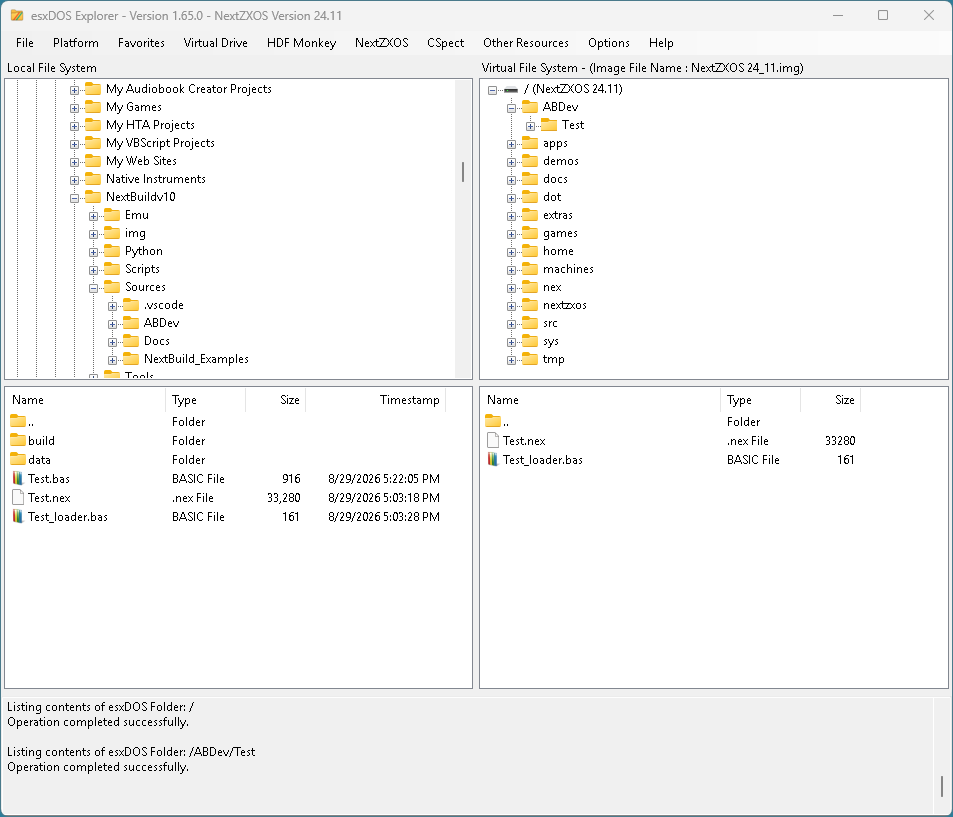 Screenshot 6 for esxDOS Explorer