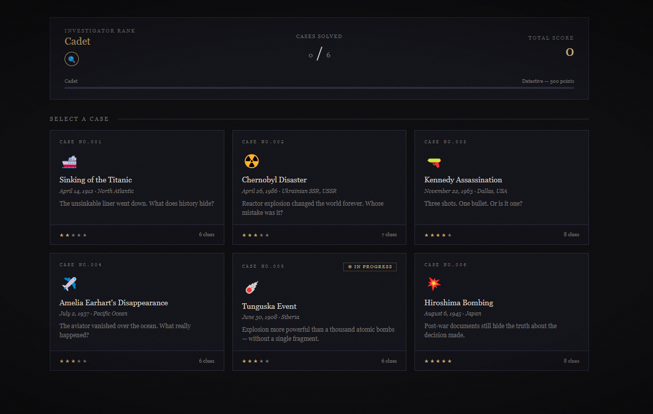 Screenshot 2 for Chronicle — Historical Investigations (Demo)