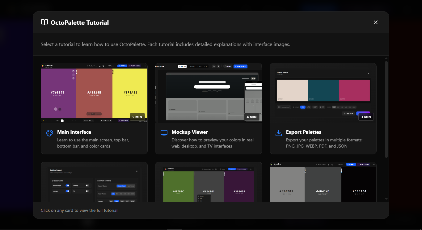 Screenshot 4 for OctoPalette - Professional Color Palette Generator