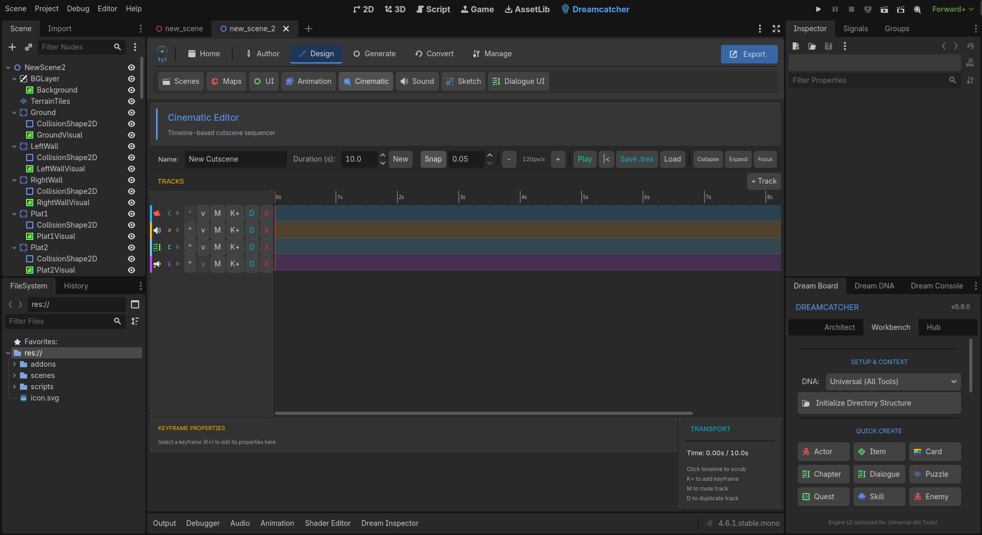 Screenshot 12 for Dreamcatcher For Godot: Godot Game Creation Toolkit [Godot Plugin/Addon]