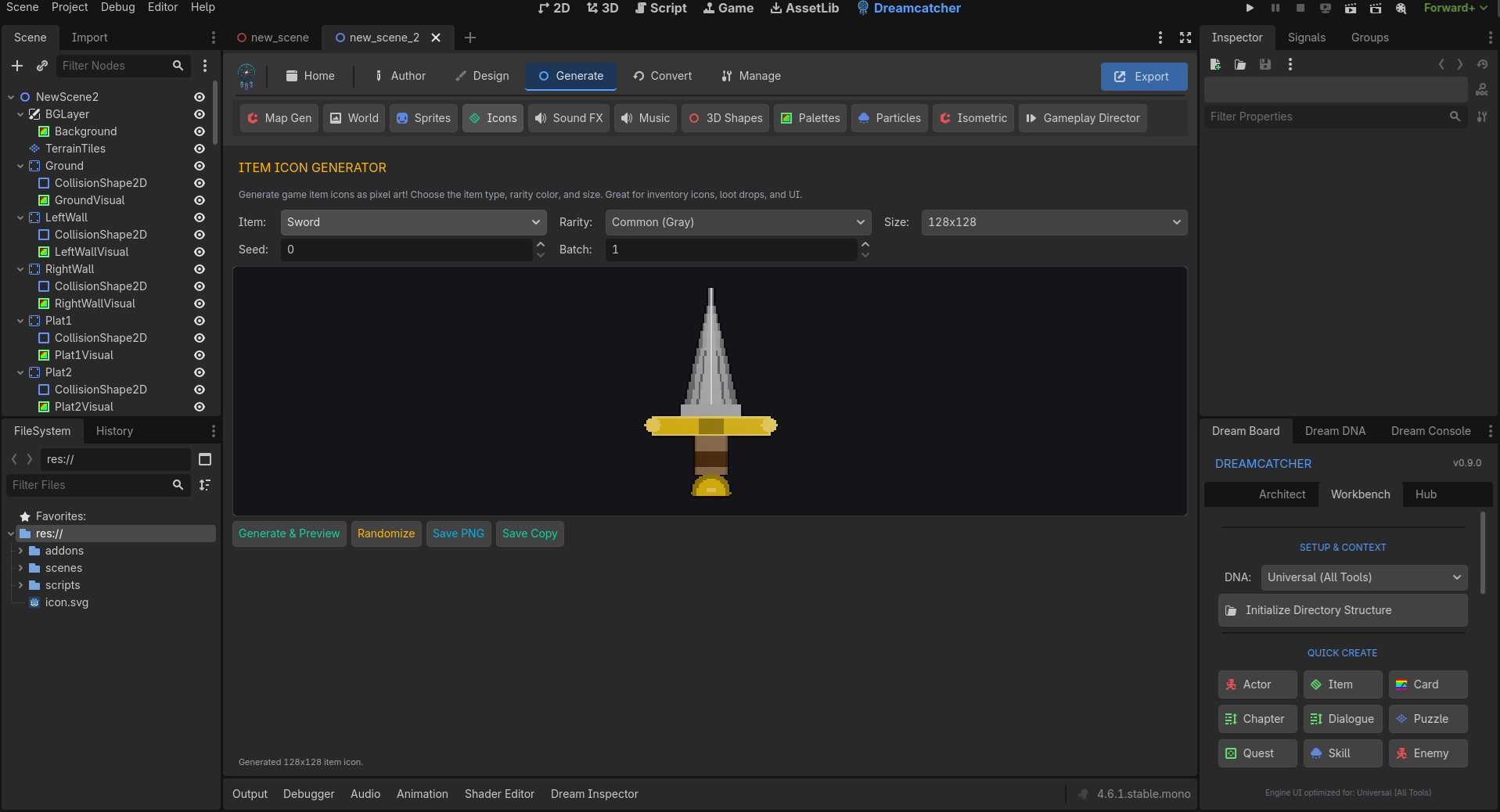 Screenshot 21 for Dreamcatcher For Godot: Godot Game Creation Toolkit [Godot Plugin/Addon]