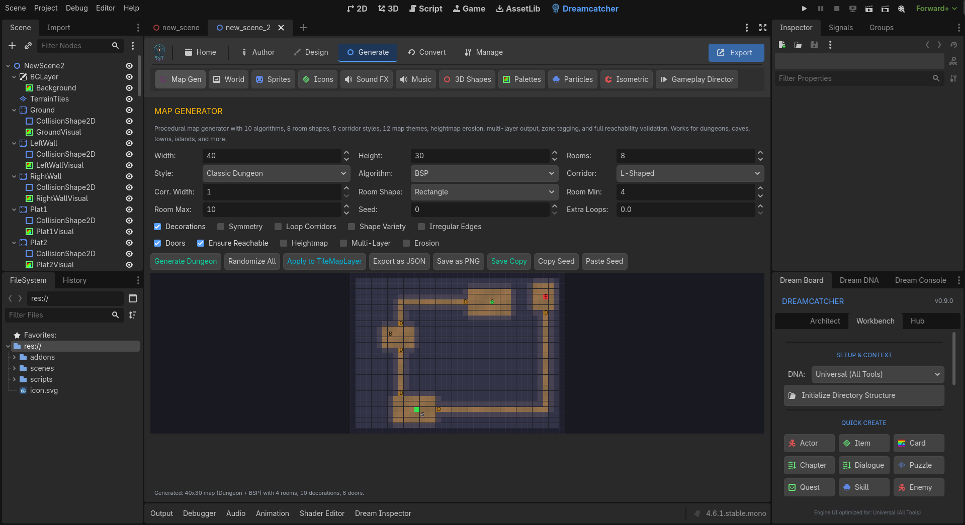 Screenshot 22 for Dreamcatcher For Godot: Godot Game Creation Toolkit [Godot Plugin/Addon]