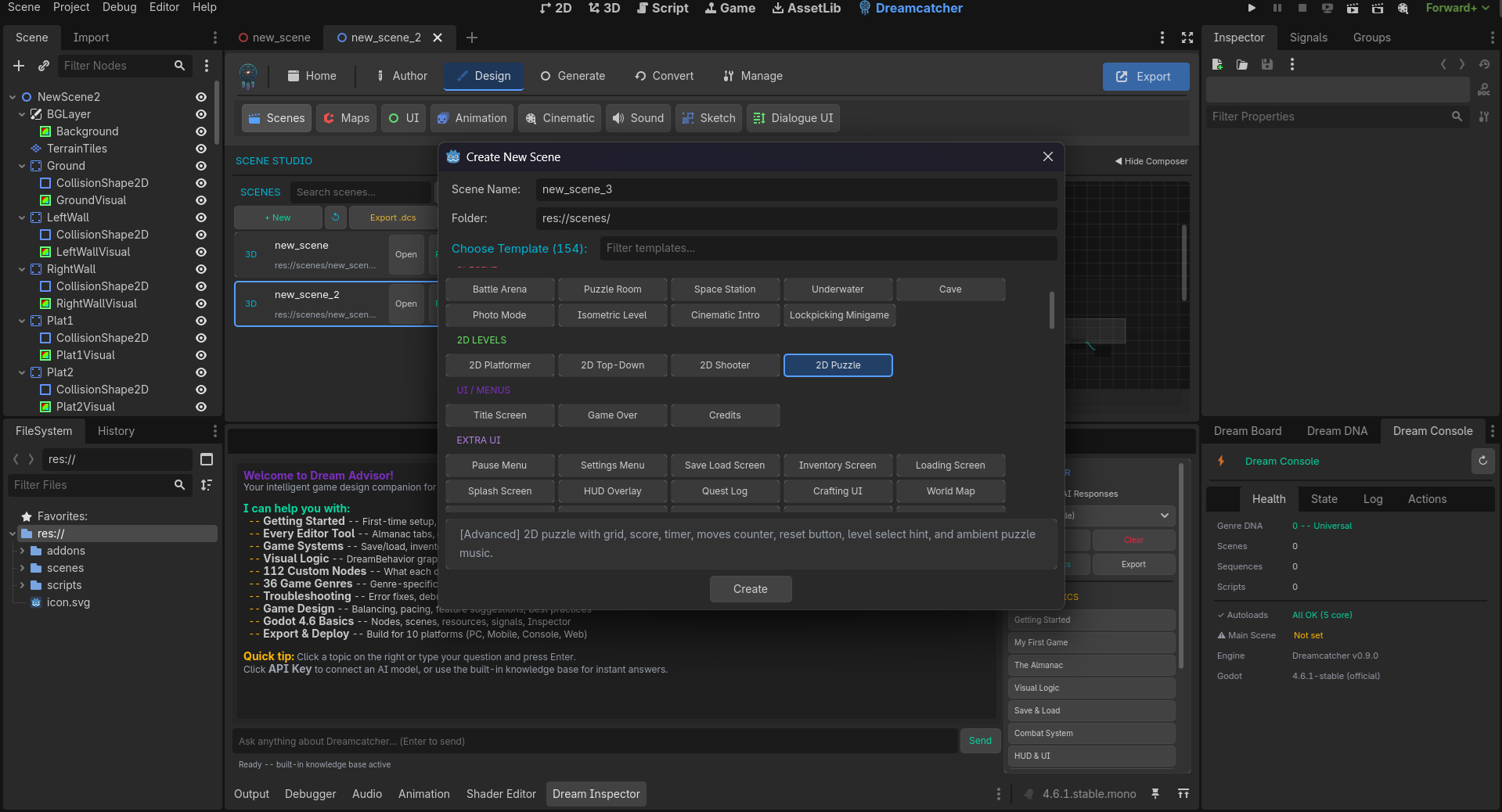 Screenshot 24 for Dreamcatcher For Godot: Godot Game Creation Toolkit [Godot Plugin/Addon]