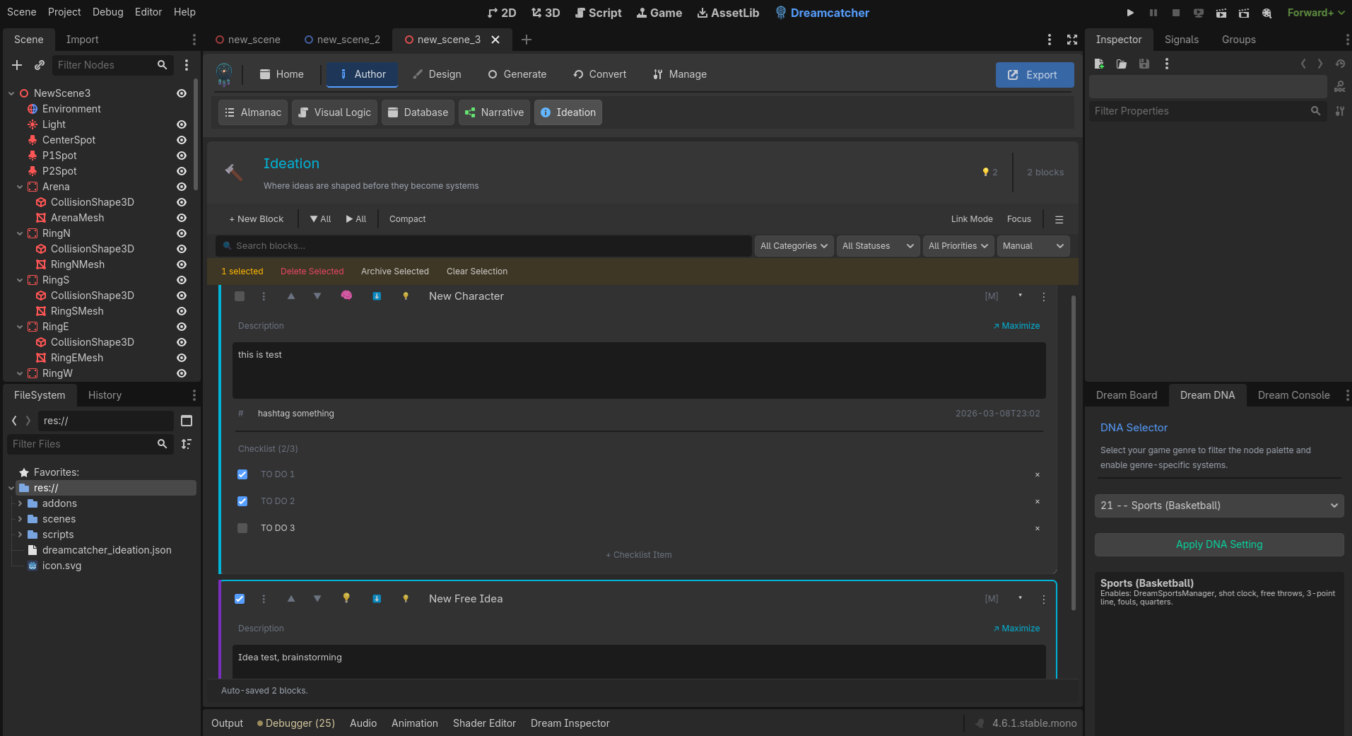 Screenshot 26 for Dreamcatcher For Godot: Godot Game Creation Toolkit [Godot Plugin/Addon]