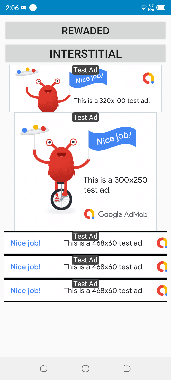 Admob ads by Twin devloper 1