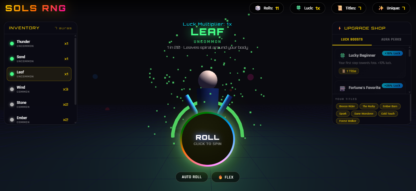 Sols Rng Rng Model Sols RNG Simulator 🎲🍀 by RayanStar78