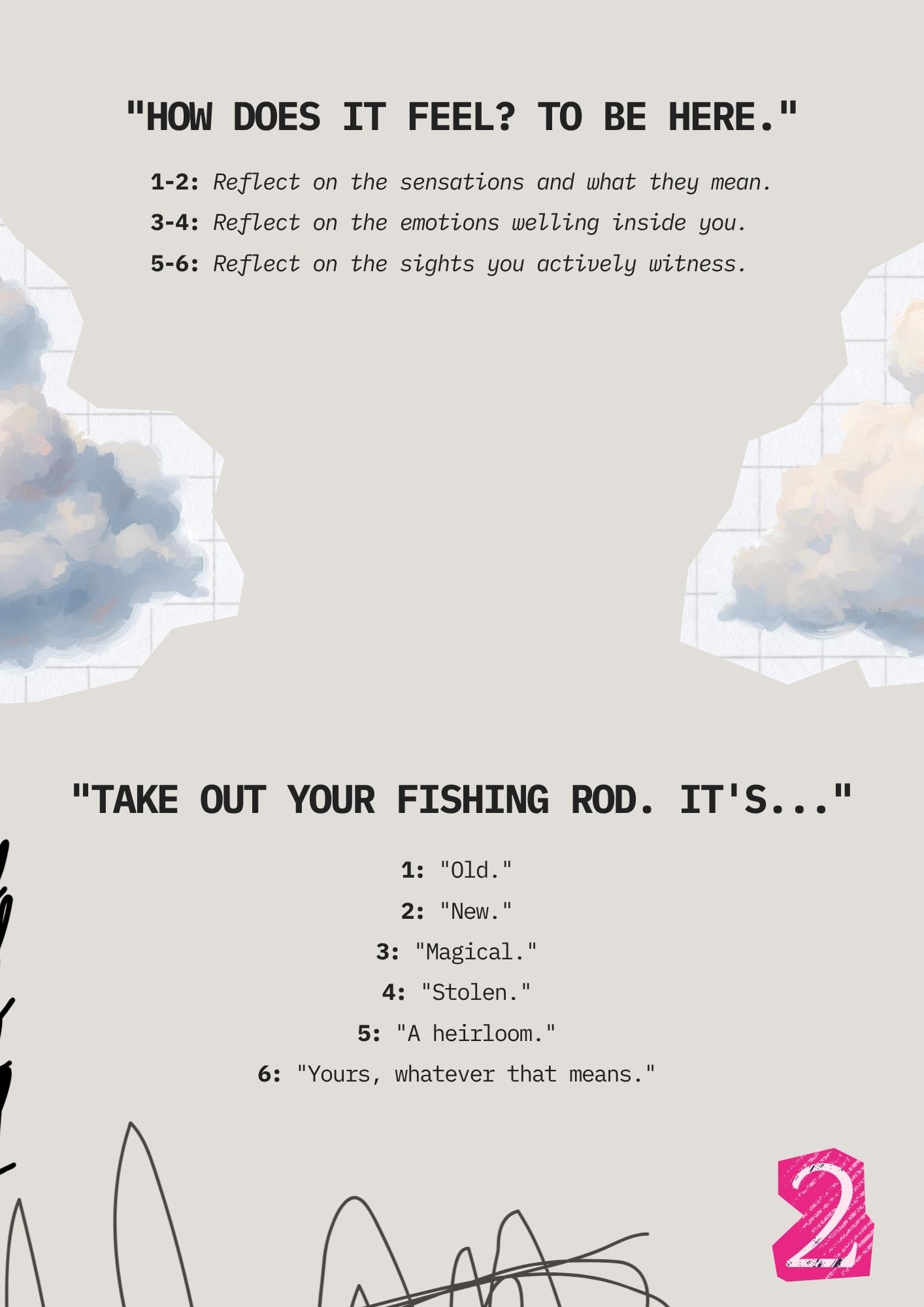 Screenshot 6 for FISHING AND SELF REFLECTIONS: Solo TTRPG Journaling Game