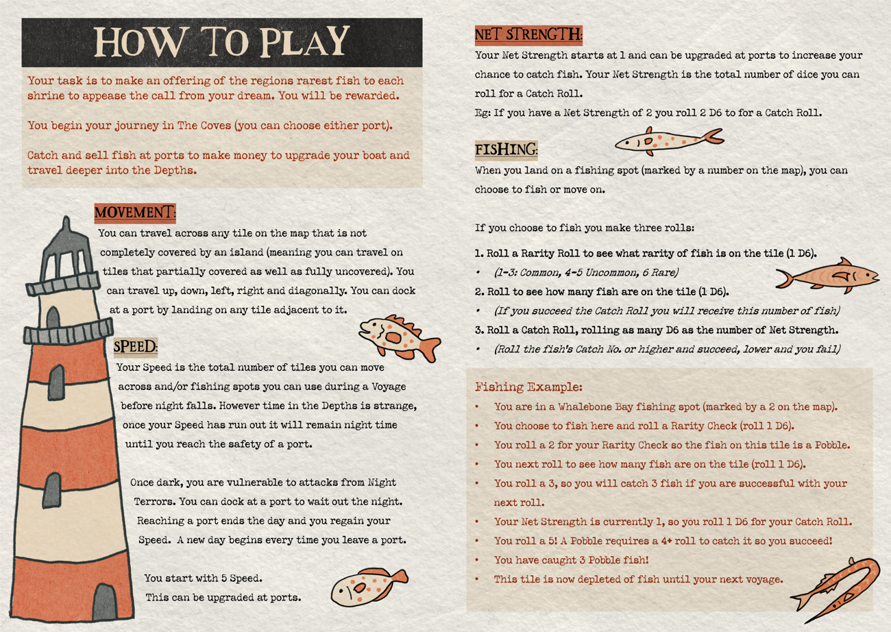 Screenshot 4 for THE DEPTHS: A Dredge Inspired Tabletop Game