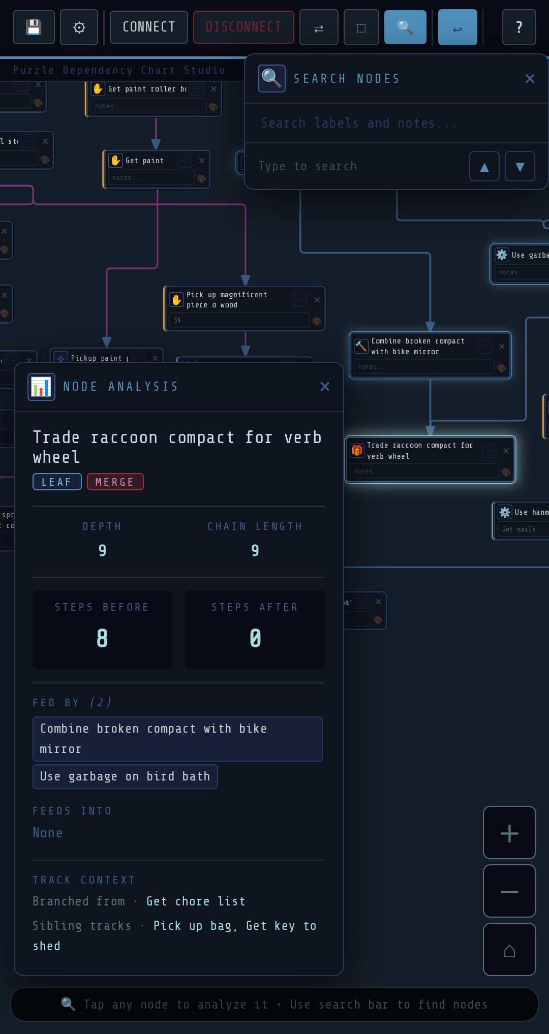 Screenshot 4 for Puzzle Dependency Chart Studio (v2.0)