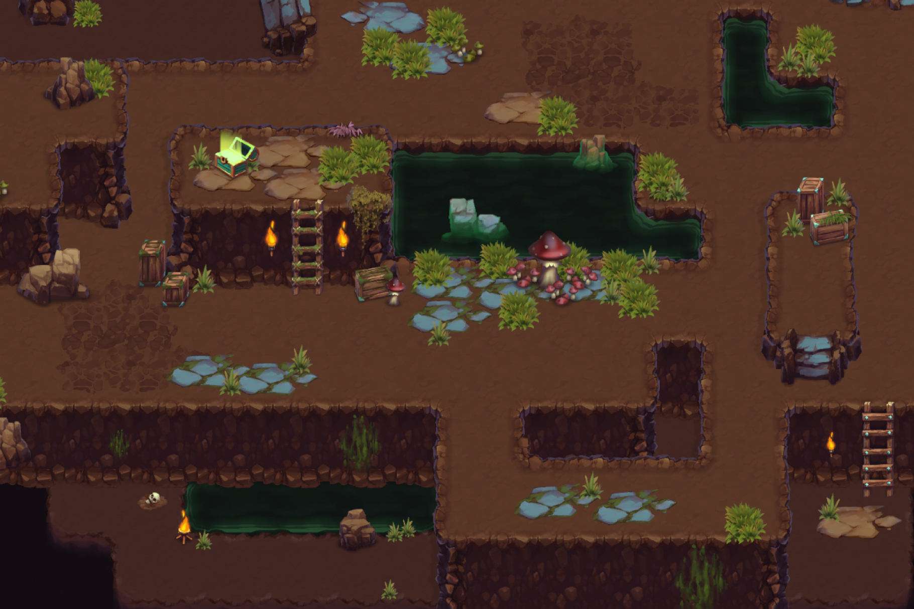 Cave Abyss Top Down Tileset by ludicarts