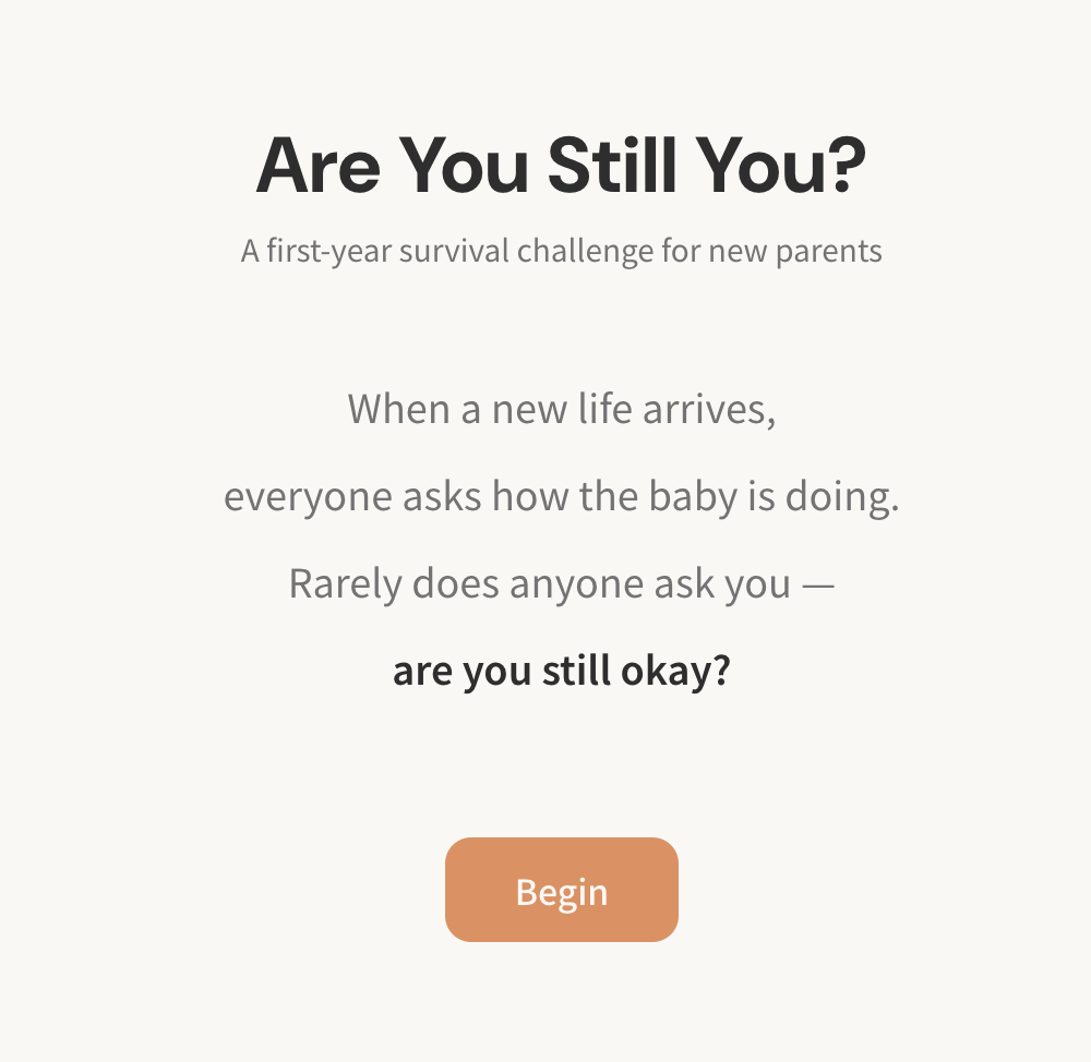 Screenshot 2 for Are You Still You? A first-year survival challenge for new parents