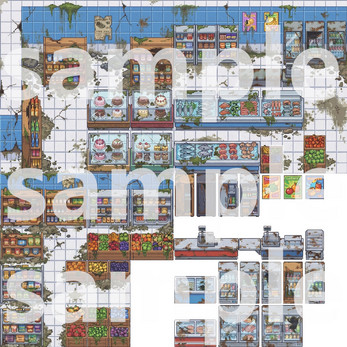 Post-Apocalyptic Abandoned Supermarket Tileset by Cute SCKR