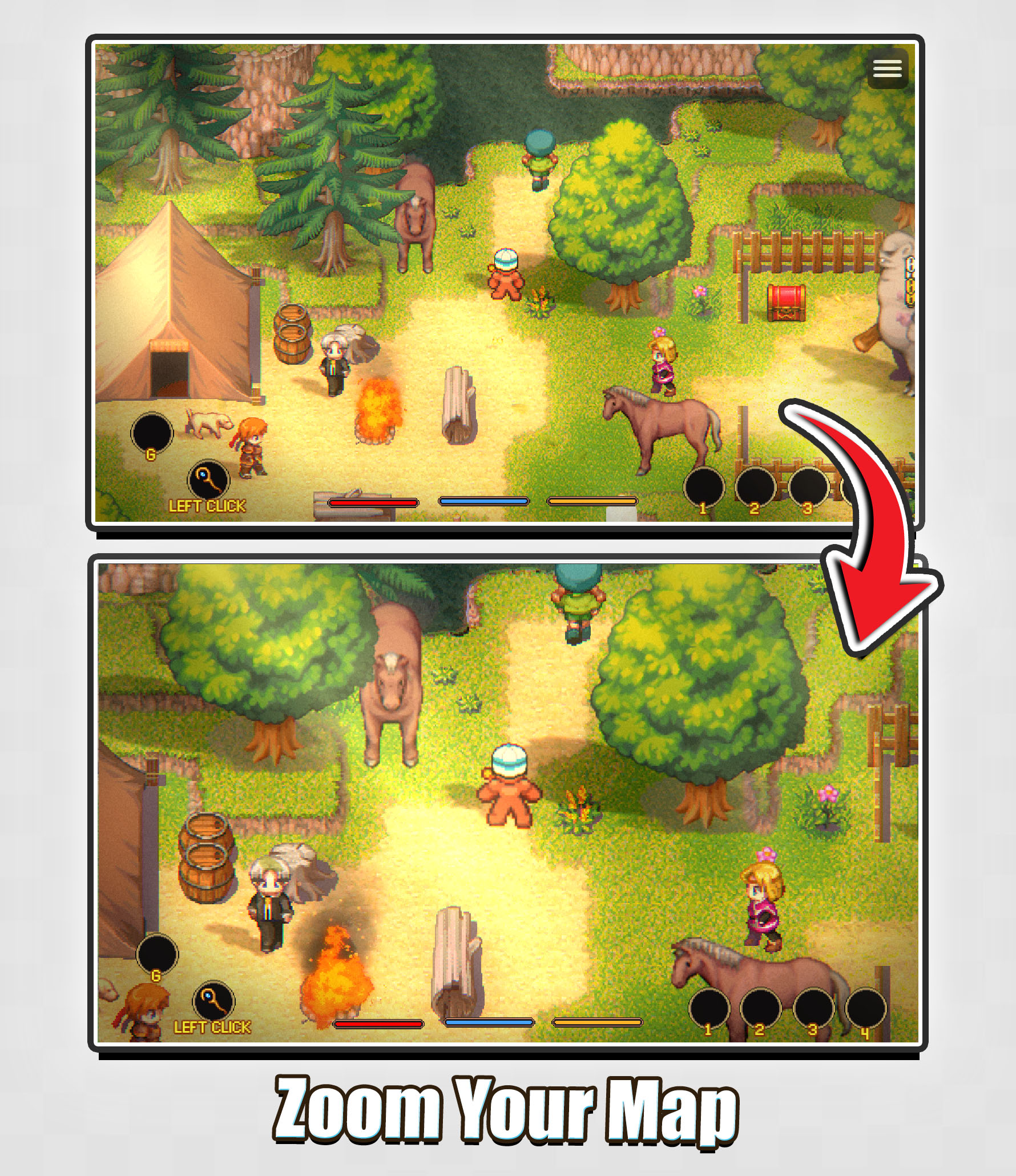 Screenshot 2 for Hendrix Map Zoom - RPG Maker MZ Plugin