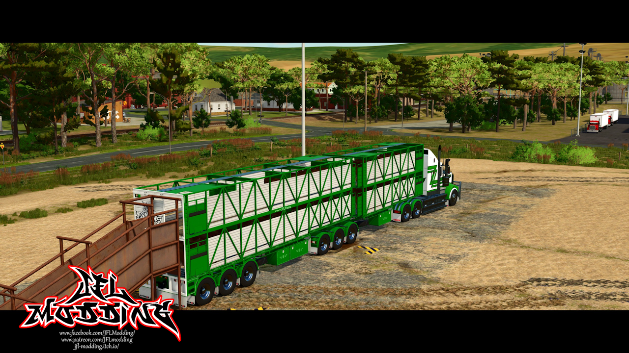Screenshot 3 for FS25 Rytrans Cattle Trailers