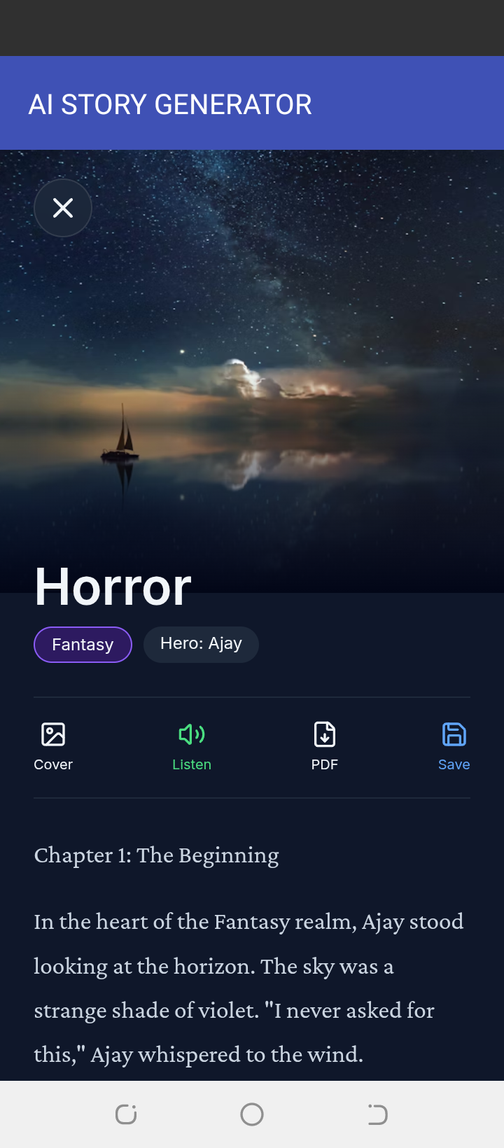 AI STORY GENERATOR by NH2 creation d