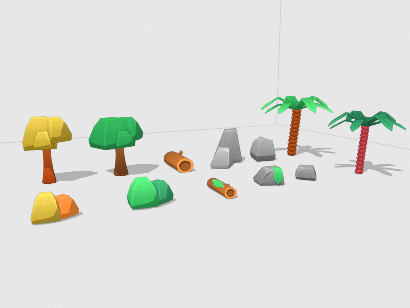 Stylized Low Poly Environment Pack (Trees, Rocks, Tropical Assets) by ...