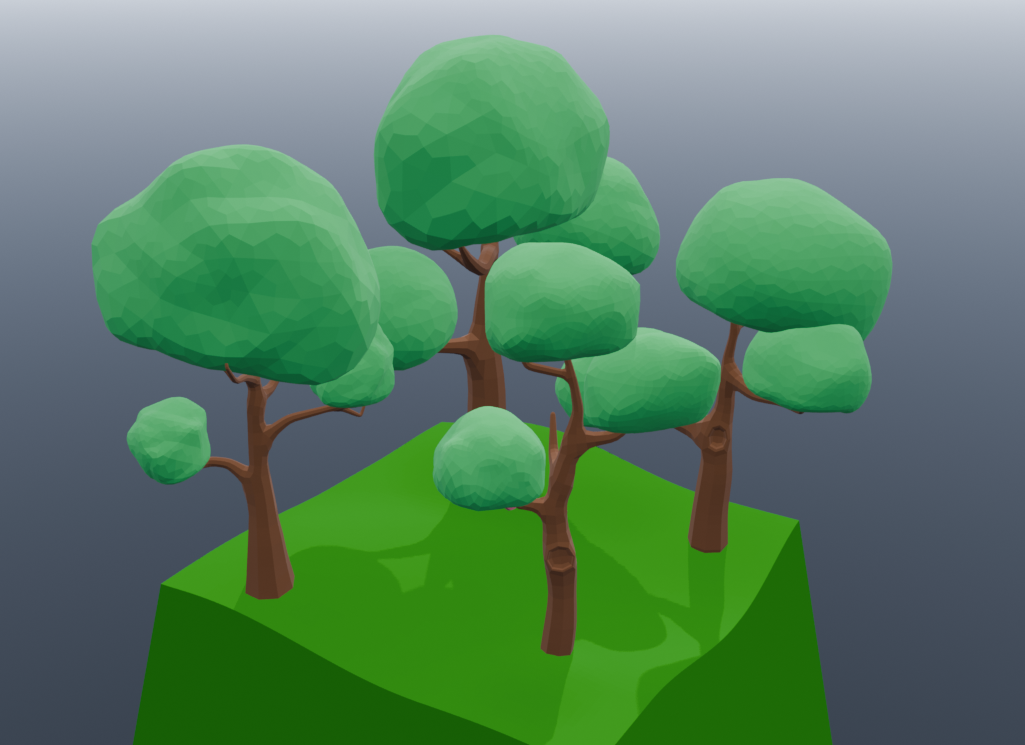 Cubic Tree Model 50+ Stylized Low-Poly Tree Pack (Organic, Cubic & Alien) by FonSoul