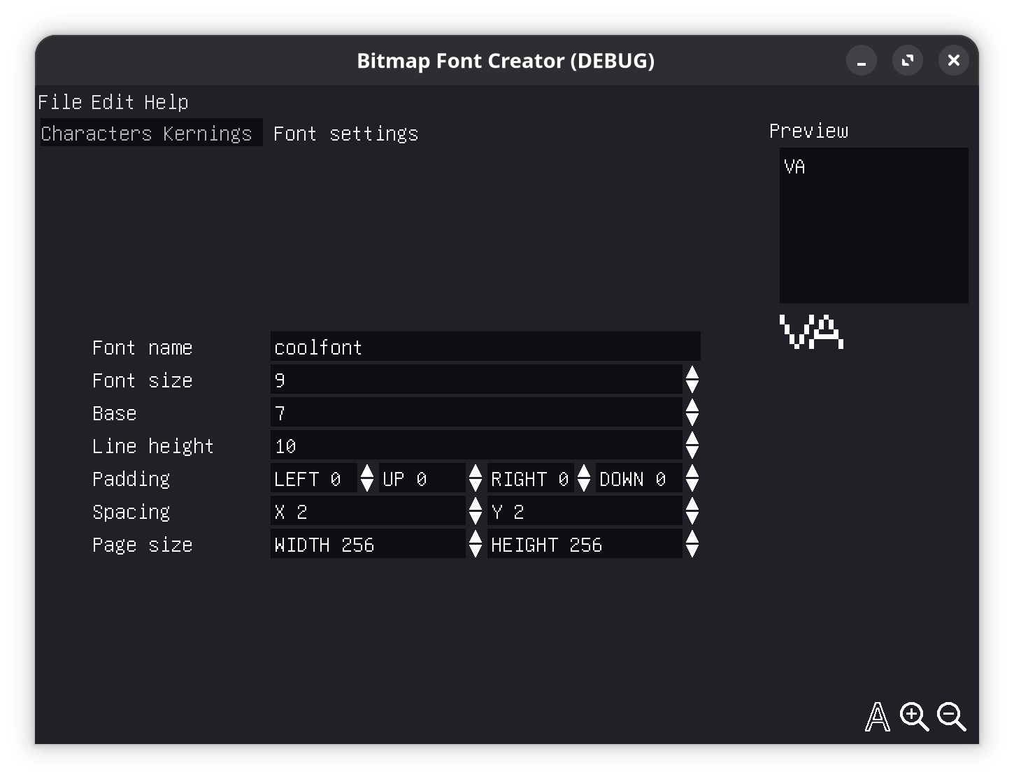 Screenshot 4 for Bitmap Font Creator