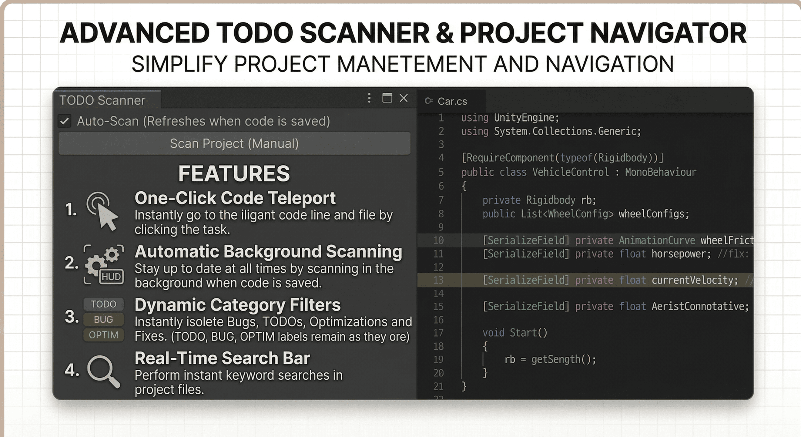 Ov Scanner Advanced TODO Scanner & Task Manager by Abdullah