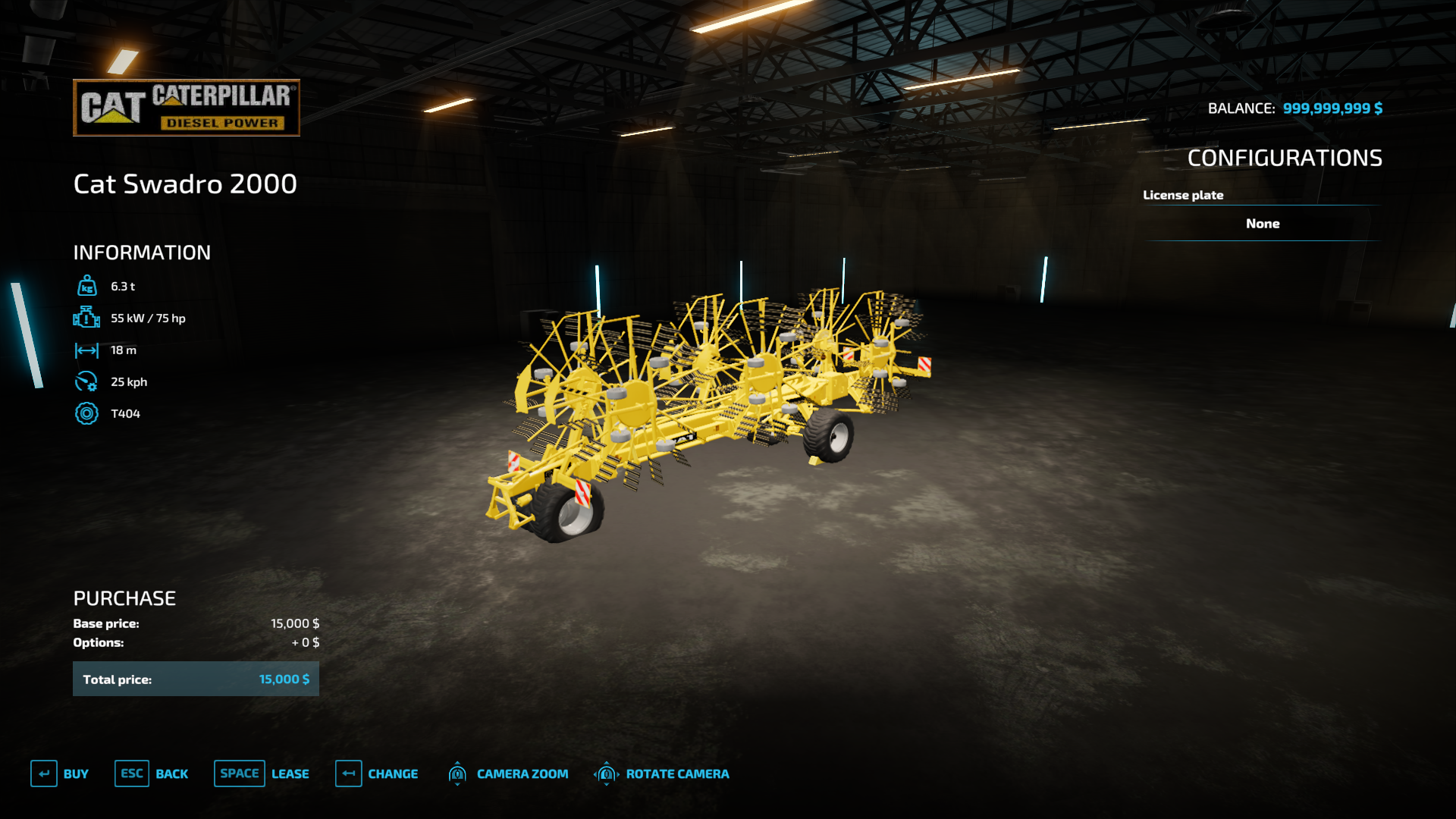 Screenshot 4 for FS25_Cat Mower Pack