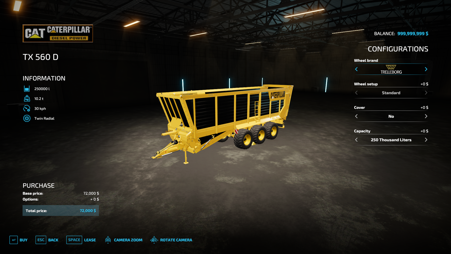 Screenshot 7 for FS25_Cat Mower Pack