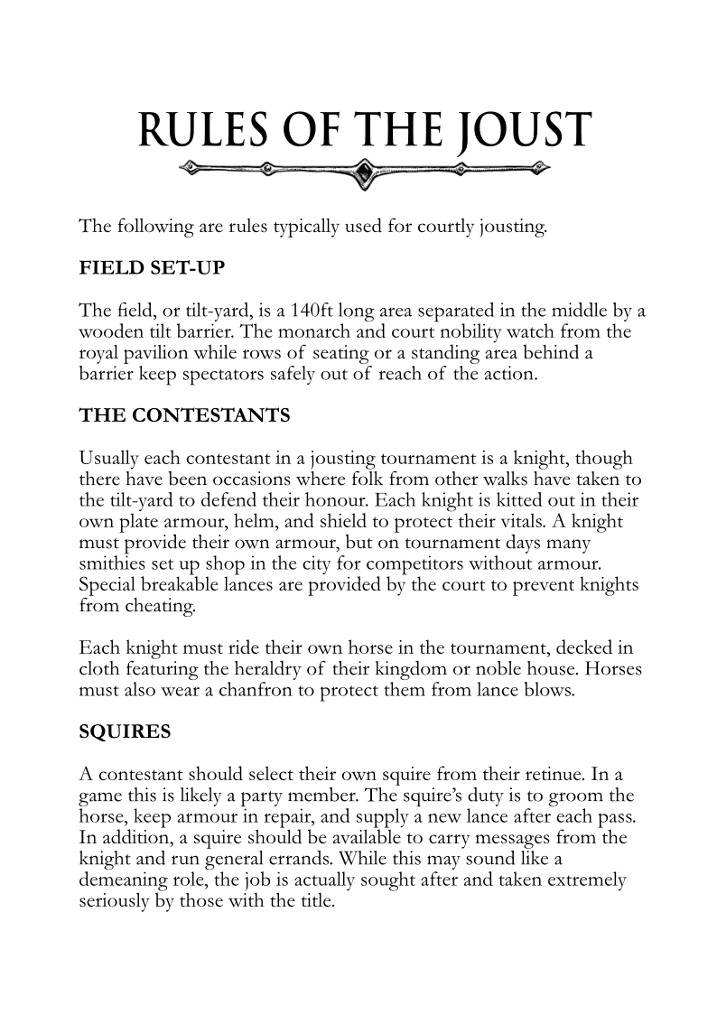 Screenshot 3 for The Joust (Romance of the Perilous Land)