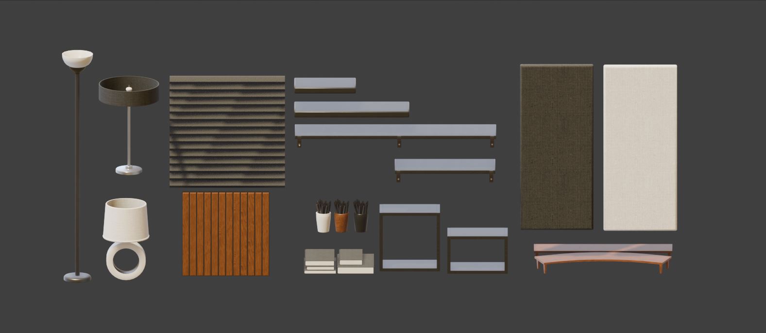 High-Poly Modern Furniture Pack [ Set of 50 ] by DatDawgDev
