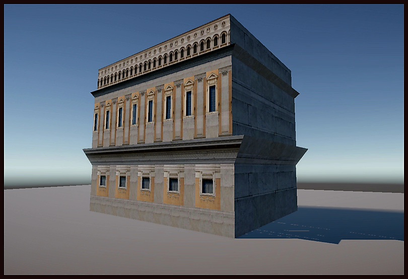 Scale Model Renaissance Building Classic Renaissance Building - Low Poly 3D Asset by Morvyne