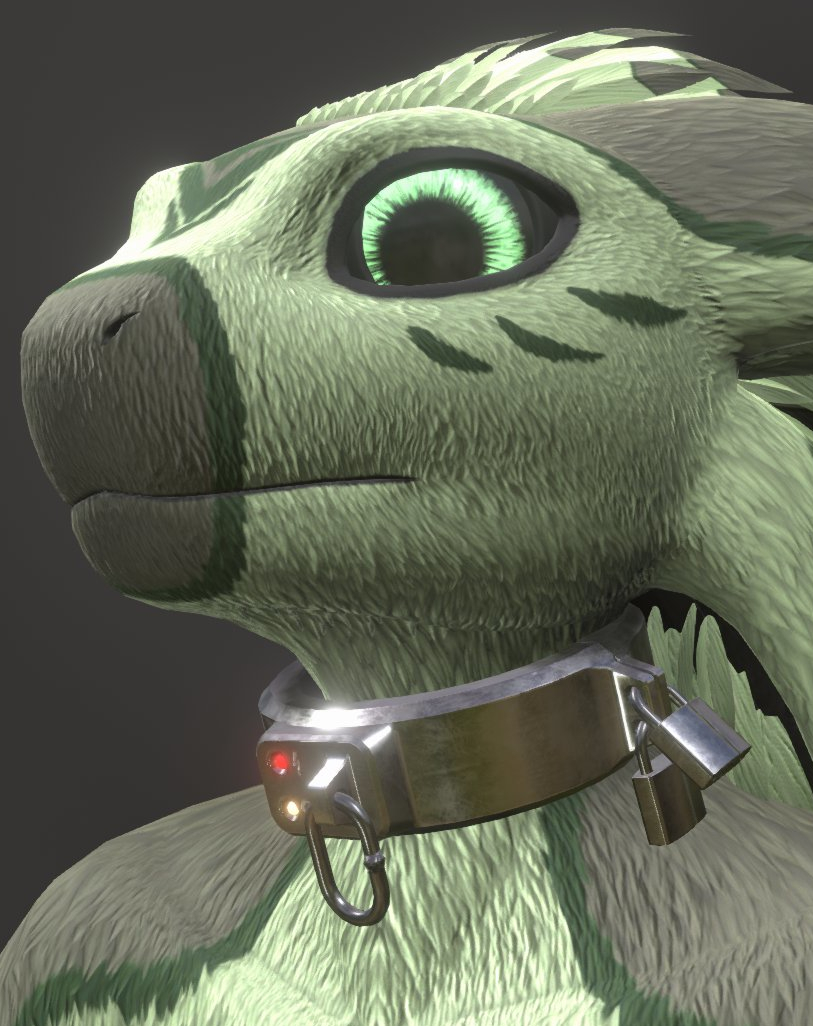Vrchat Neck Rope Heavy Shock Collar & Cuffs (Resonite/VRChat) by Dein-Ra