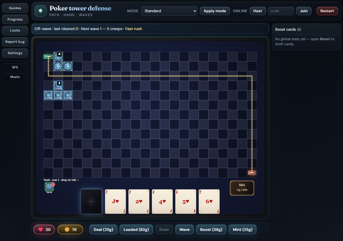 Screenshot 5 for Poker Tower Defense