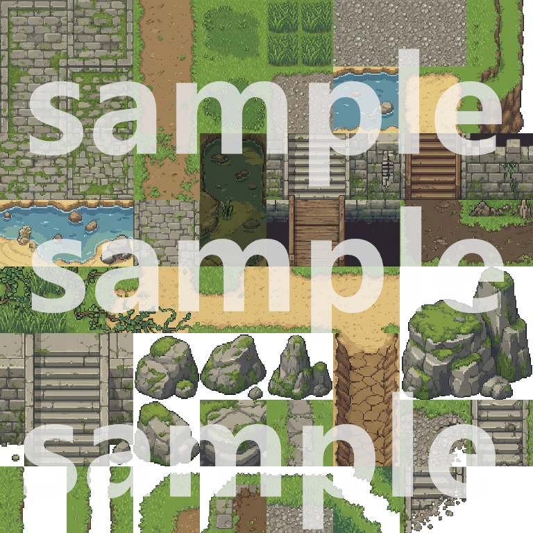 Medieval Castle Fantasy - Pixel Art Tileset by Cute SCKR