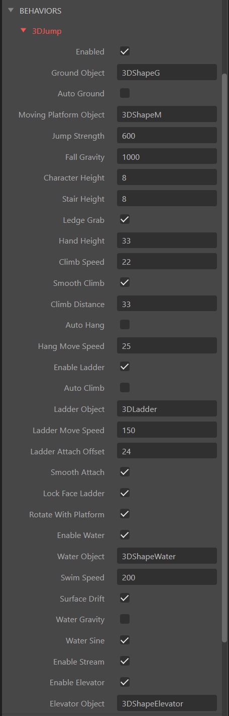 best 3D Jump Climb Swim Behavior for Construct 3 SDK2 by Jonasz O.