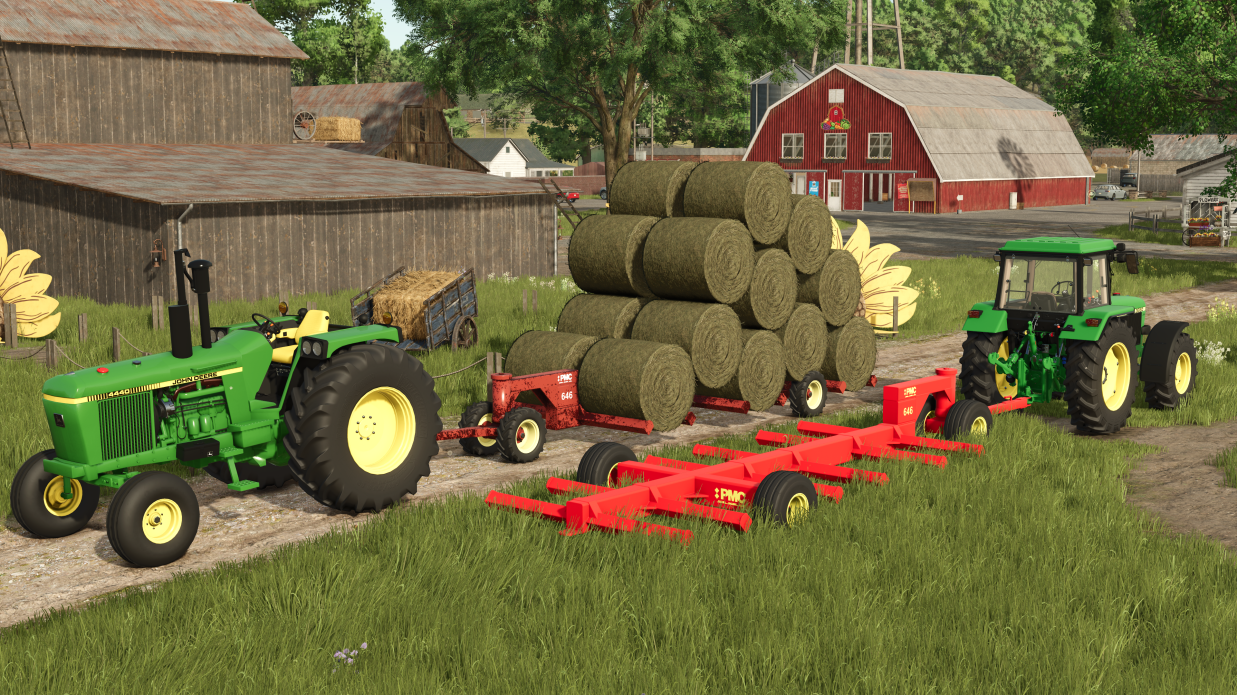 Screenshot 2 for Lizard 646 Bale Trailer (FS 25)
