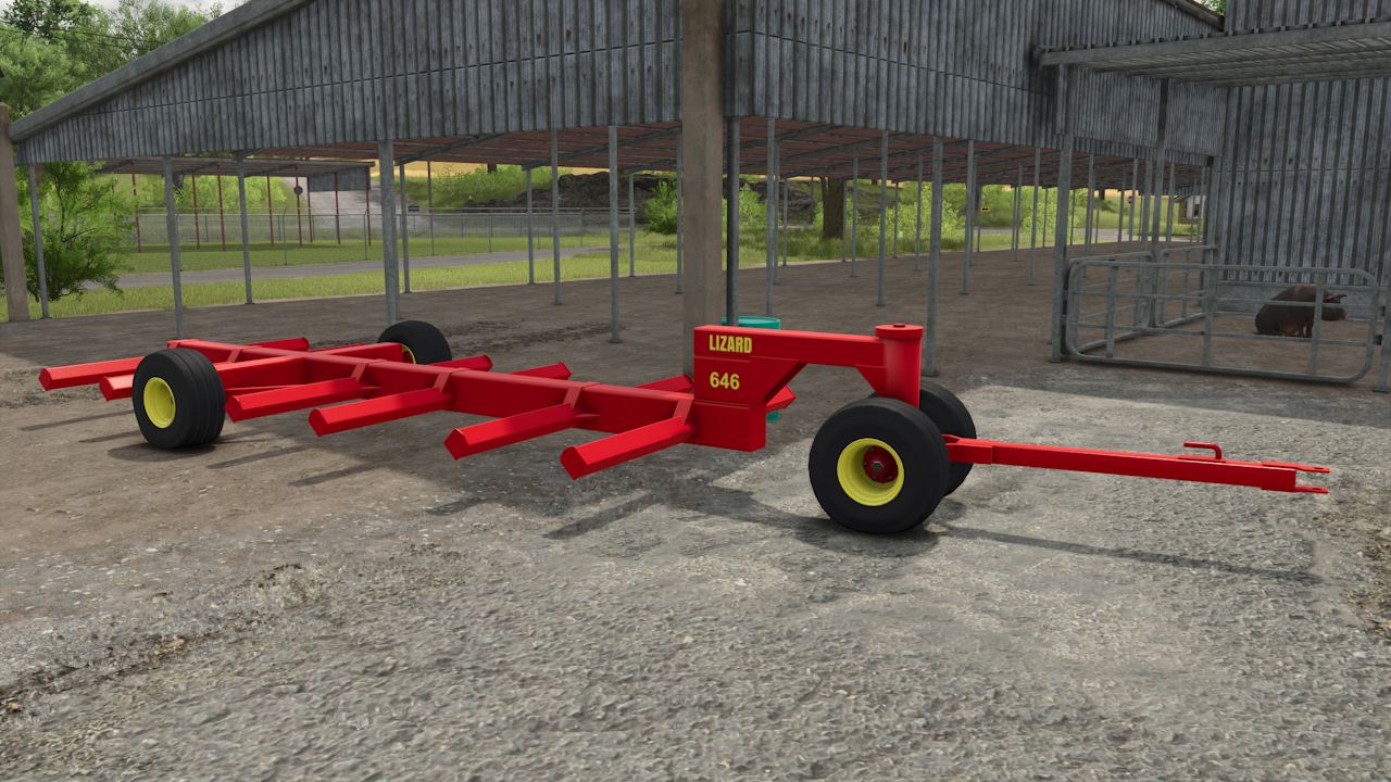 Screenshot 3 for Lizard 646 Bale Trailer (FS 25)