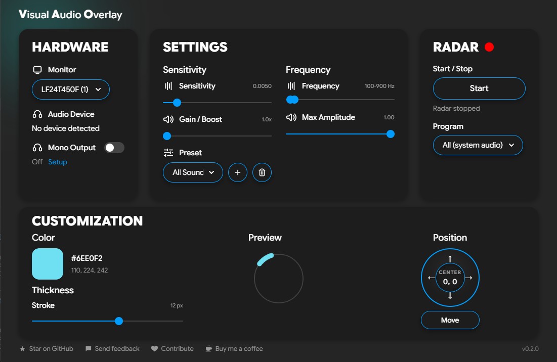 Screenshot 2 for Visual Audio Overlay