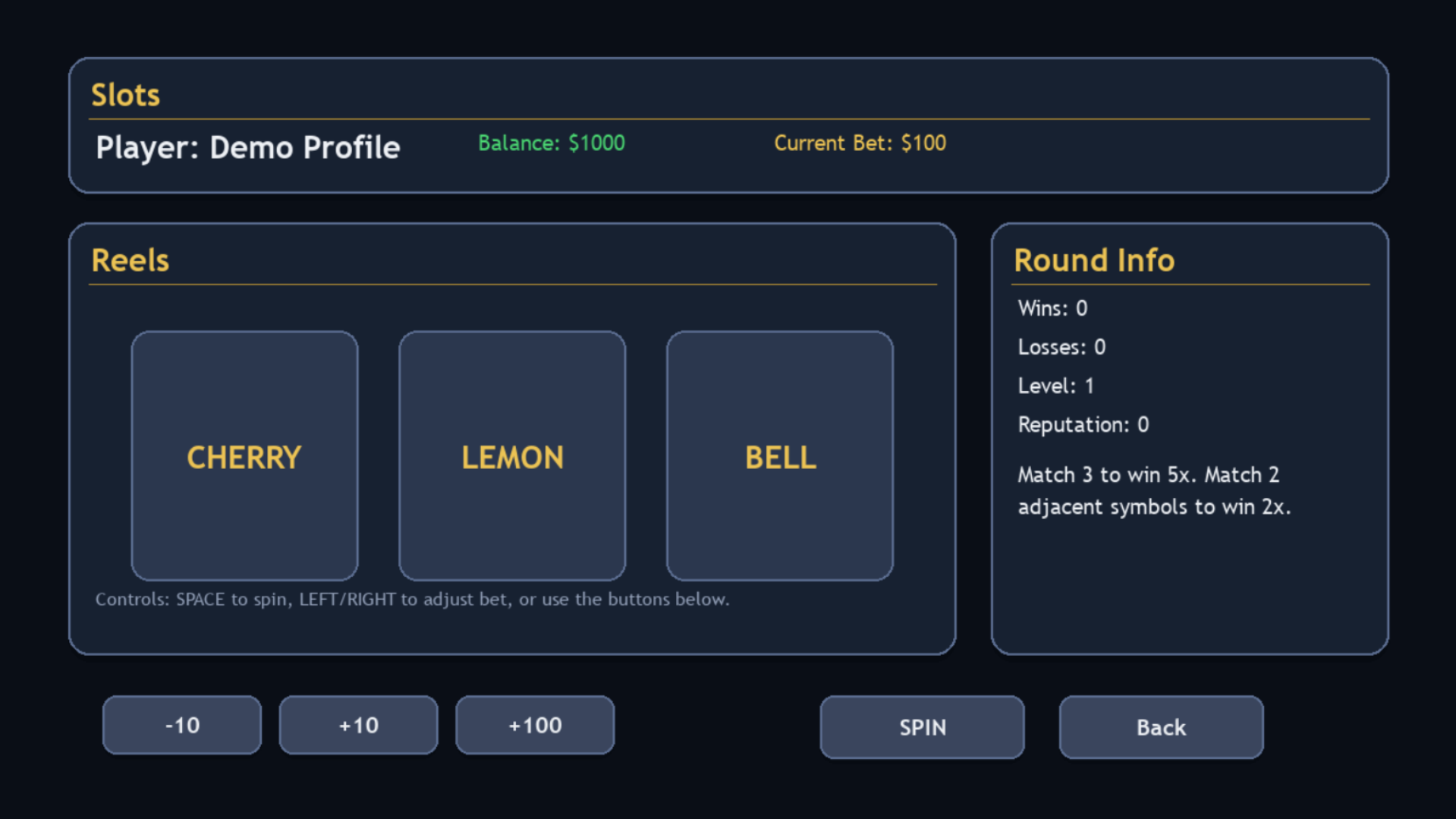 Screenshot 2 for Neon Ledger (casino sim)