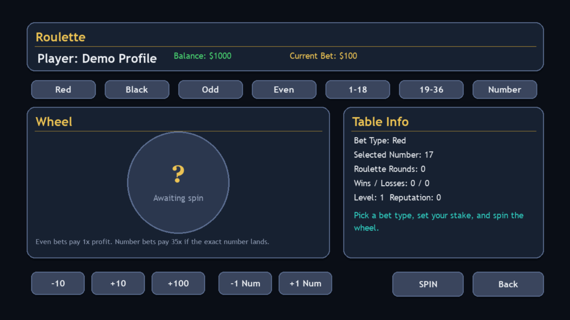 Screenshot 6 for Neon Ledger (casino sim)