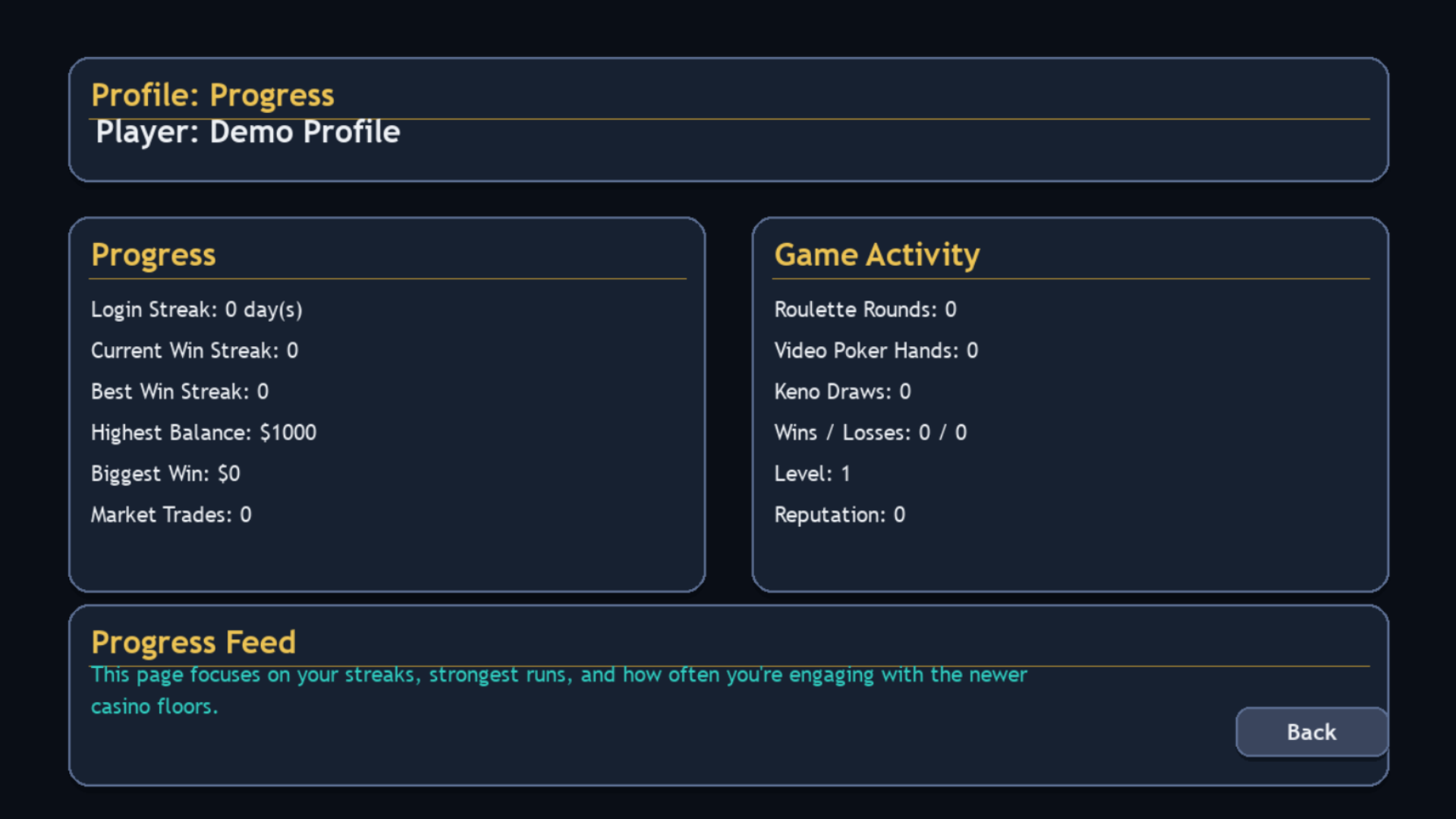 Screenshot 11 for Neon Ledger (casino sim)