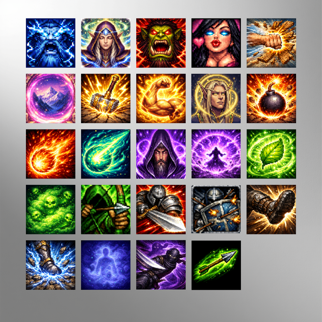 Fantasy Spells & Abilities Icons Pack by Mister MS