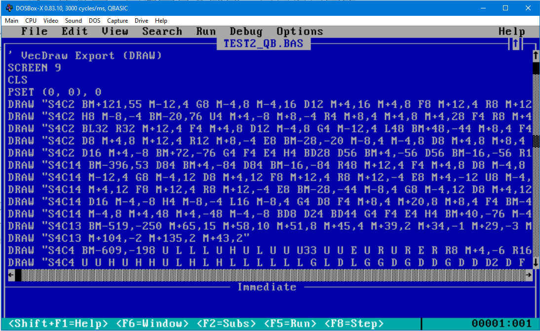 Screenshot 7 for VecDraw v2.7 — Vector Drawing Editor for Retro Programming