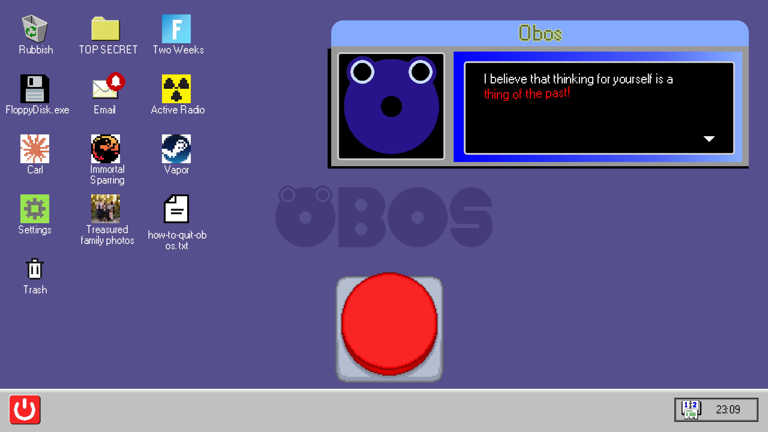 Screenshot 4 for OBOS : The One Button Operating System