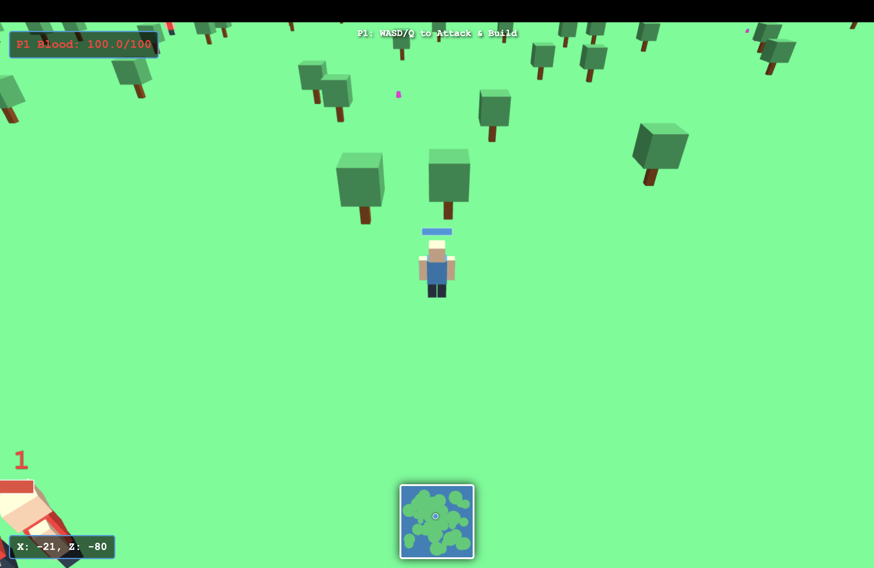 Screenshot 2 for 3D Voxel World - Base Defence