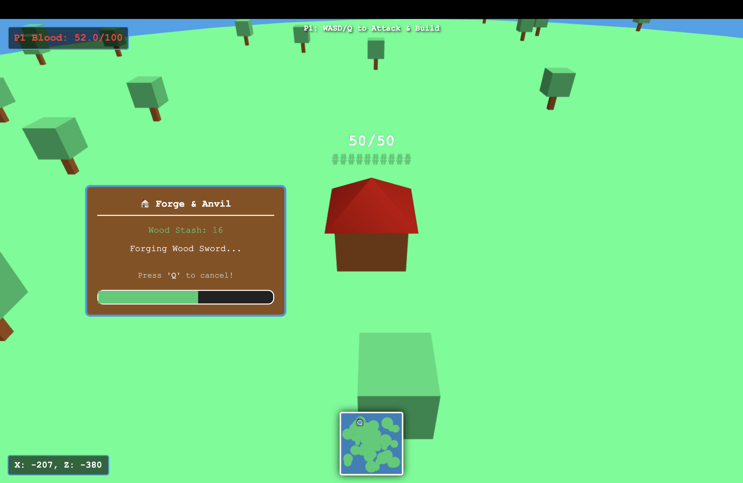 Screenshot 4 for 3D Voxel World - Base Defence