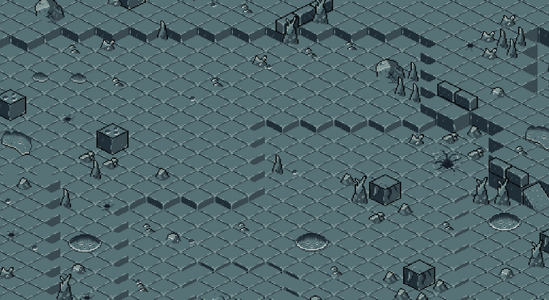 [FREE] Space Isometric Pixel Art 32x32 Tileset by Kipperfalcon