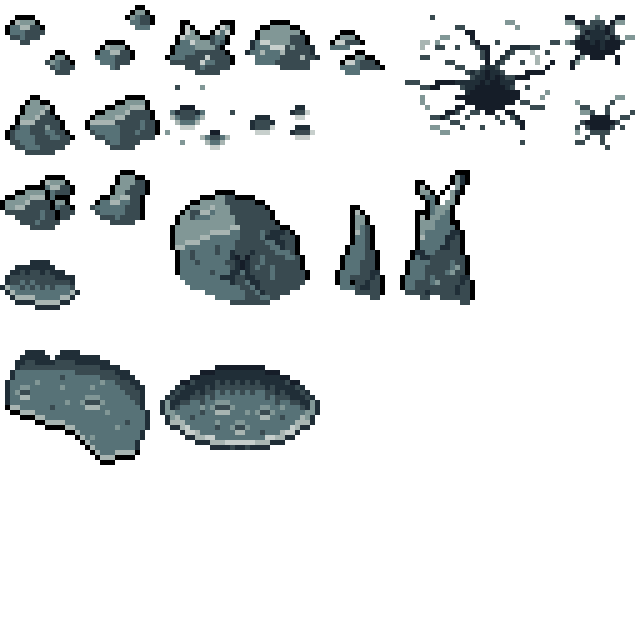 [FREE] Space Isometric Pixel Art 32x32 Tileset by Kipperfalcon