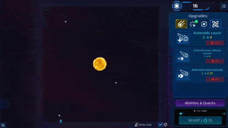 Screenshot 2 for Astromental Incremental Demo
