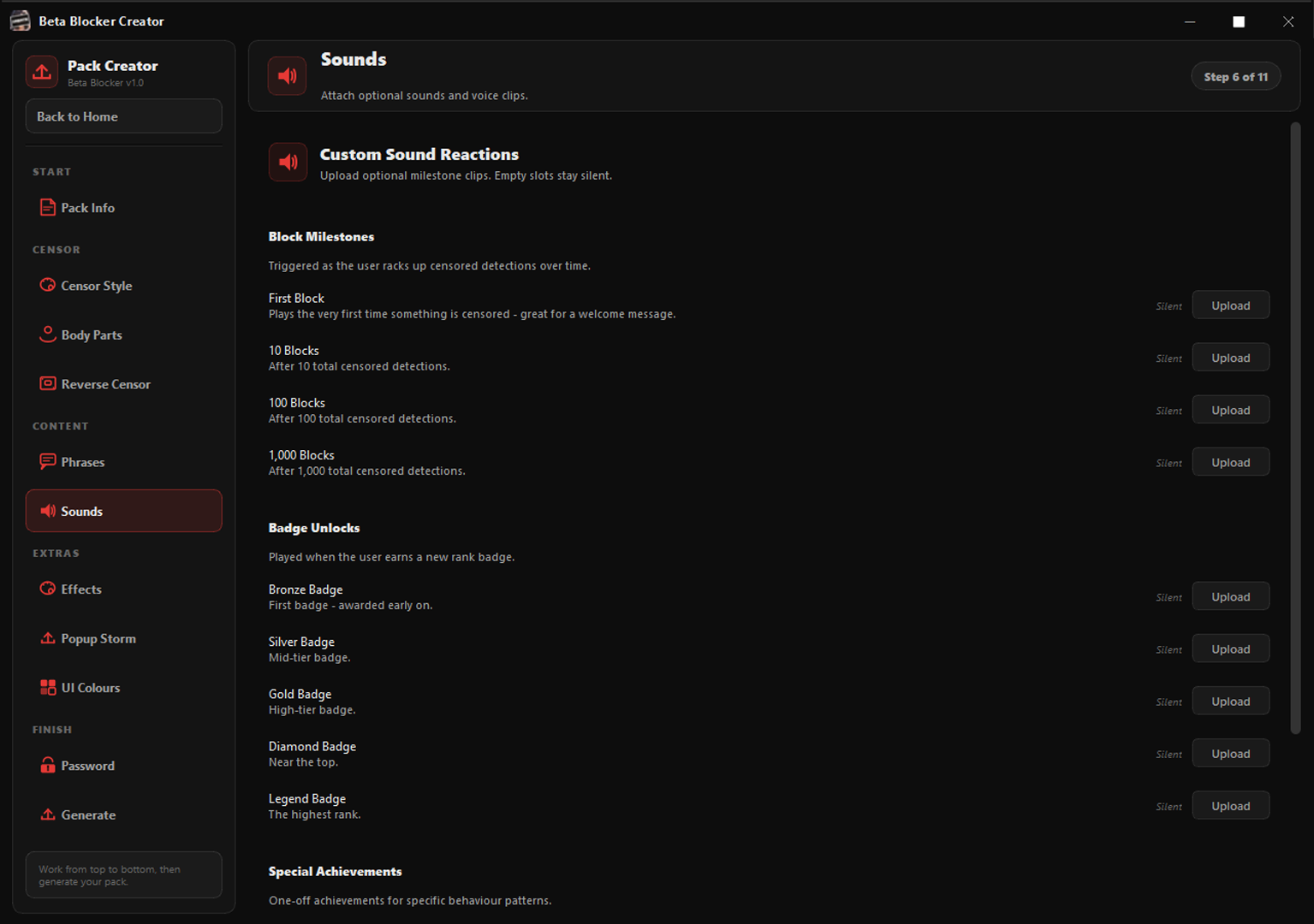 Screenshot 5 for Beta Blocker Pack Creator Tool