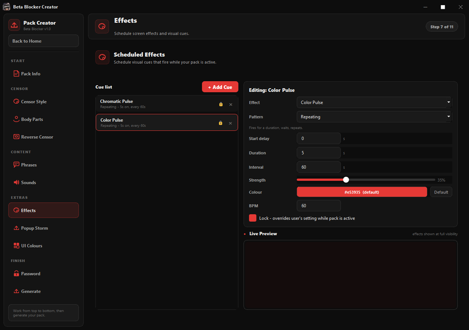 Screenshot 6 for Beta Blocker Pack Creator Tool